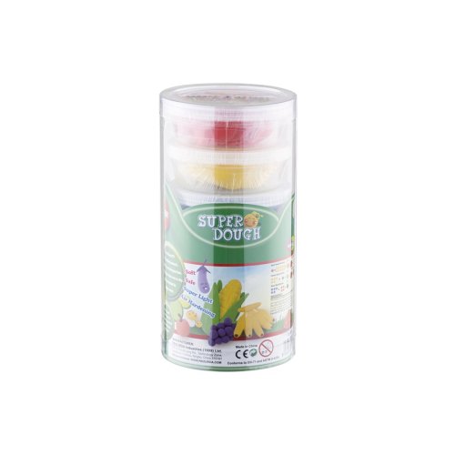 PAULINDA Маса для ліплення Super Dough 6*14гр пластиковий бокс