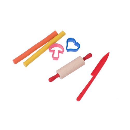 Becks Plastilin Набір пластиліну 6 кольорів з аксесуарами