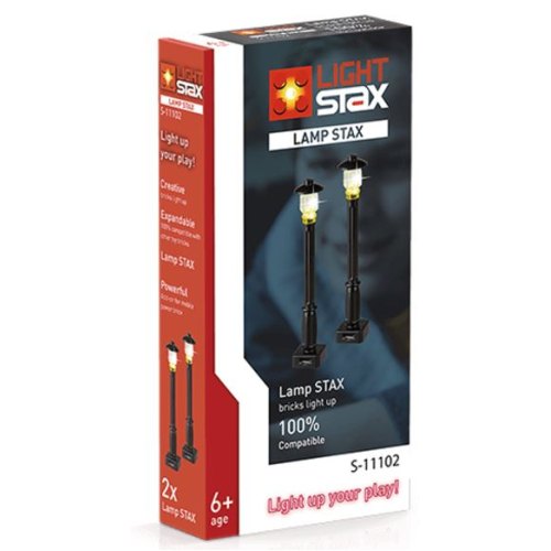 LIGHT STAX Ліхтарик вуличний з LED підсвіткою[Чорні (2 шт.)]
