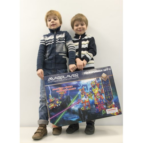 MagPlayer Конструктор магнітний 208 од. (MPB-208)