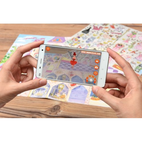 Scribble Down Набір перевідних наклейок з онлайн додатком - Казка про принцесу