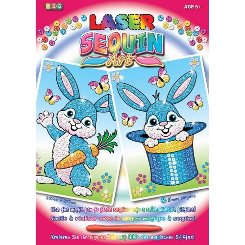 Sequin Art Набір для творчості LASER Rabbits