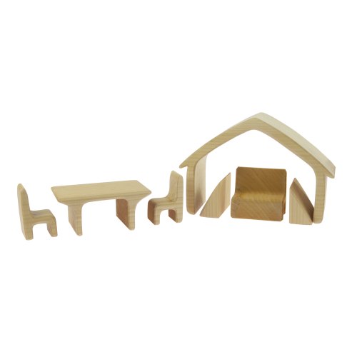 nic Конструктор дерев'яний Все в будинку (натуральний)
