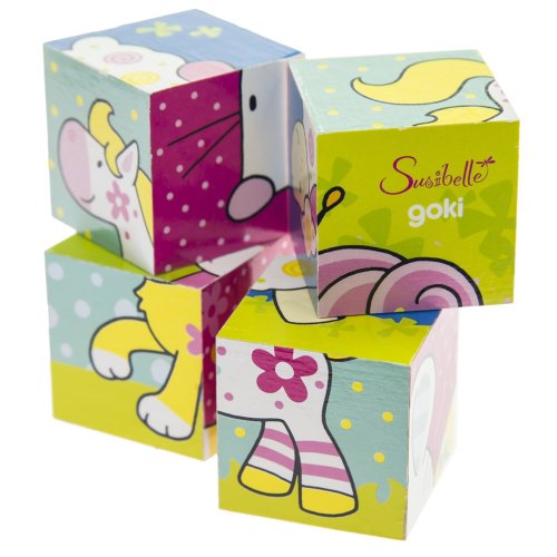 goki Кубики дерев'яні Мої друзі Susibelle
