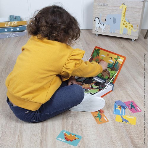 Janod Магнітна книга - Динозаври