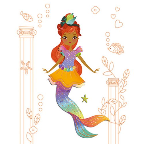 Janod Блокнот модні наряди Русалки