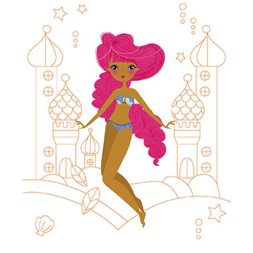 Janod Блокнот модні наряди Русалки