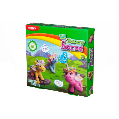 PAULINDA Маса для ліплення Super Dough 3в1 Єдинороги