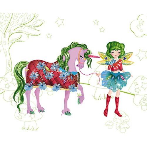 Janod Блокнот модні наряди - Феї і єдинороги