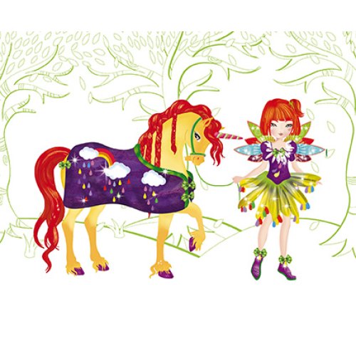 Janod Блокнот модні наряди - Феї і єдинороги