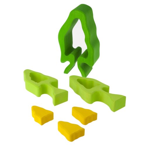 nic Конструктор дерев'яний - Зелене дерево