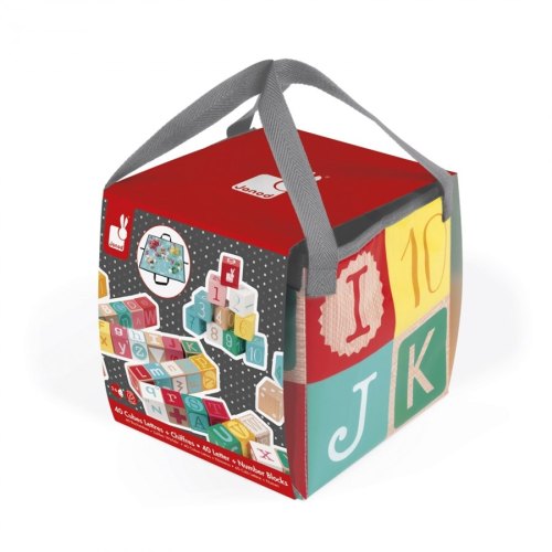 Janod Кубики - Алфавіт і цифри (40 ел.)