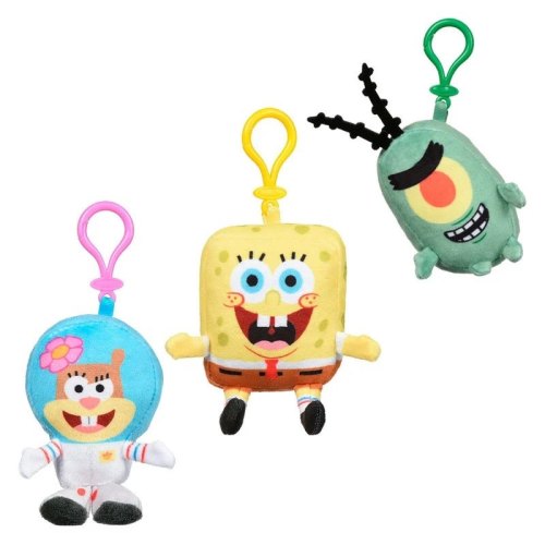 Sponge Bob іграшка-брелок Mini Key Plush SpongeBob в асорт.