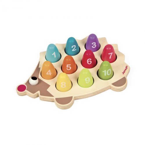 Janod Сортер Їжачок. Вчимо цифри