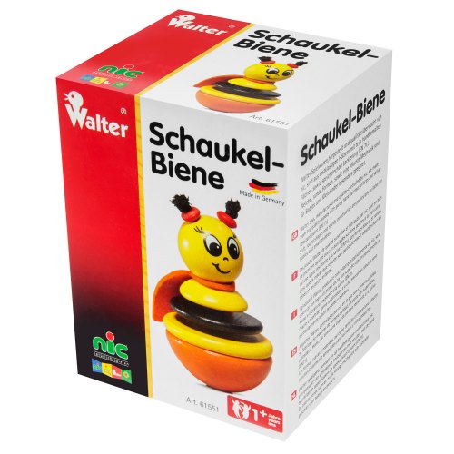 nic Іграшка-неваляшка дерев'яна Бджілка