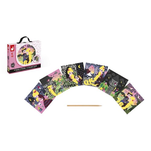 Janod Скрейтч-карти - Рапунцель