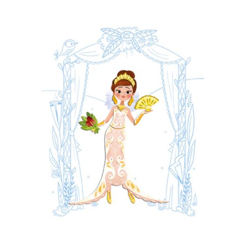 Janod Блокнот модні наряди - Весілля