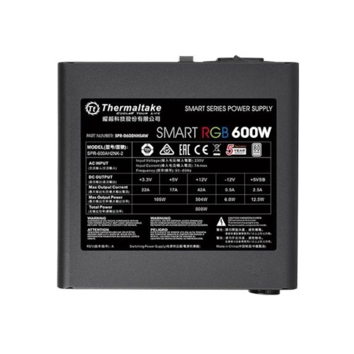 Блок живлення 600W 2.3/A-PFC/12см/80+ PS-SPR-0600NHSAWE-1 600W