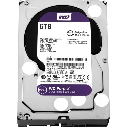 Жорсткий диск 3.5 Western Digital Purple 6TB (WD62PURZ)