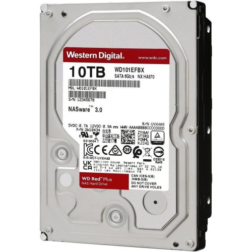 Жорсткий диск 3.5 WD Red Plus 10TB/7200/256/S3.0 (WD101EFBX)