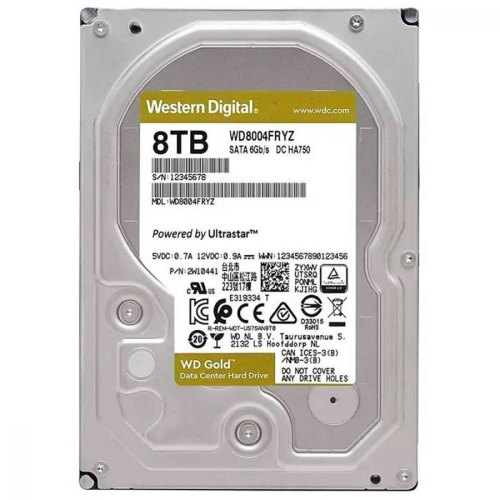 Жорсткий диск 3.5 Western Digital Gold 8TB (WD8004FRYZ)