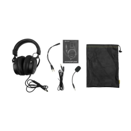 Гарнітура дротова ігрова, Hator Hyperpunk Gunmetal-Black (HTA-821)