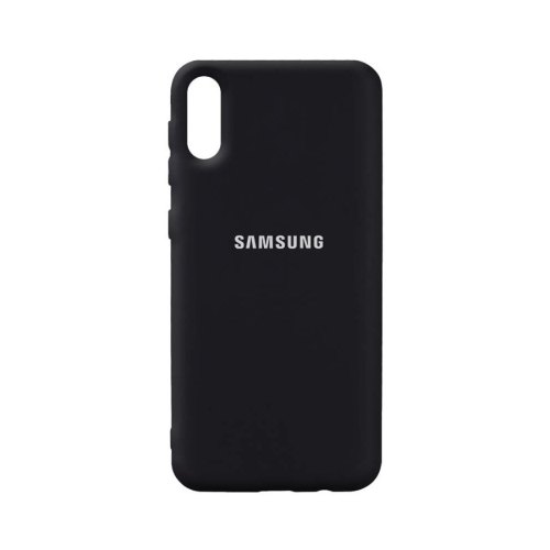 Чохол Silicone Cover Full Protective Samsung Galaxy A02 (A022) (black)