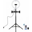 Кільцева USB RGBW LED-лампа Puluz PKT3055B 10.2 + штатив 1.65 м