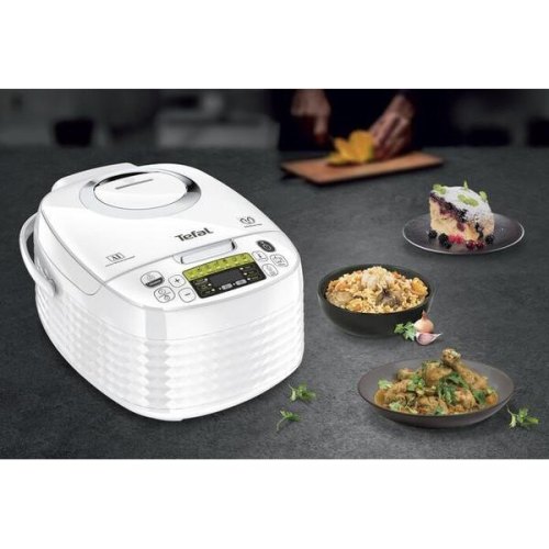 Мультиварка Tefal Spherical, 750Вт, чаша-5л, електронне керув., пластик, білий