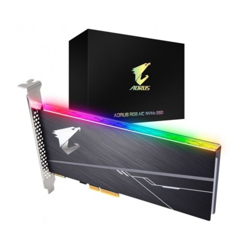 Накопичувач SSD NVMe HHHL Gigabyte Aorus RGB AIC 512GB PCIe 3.0 3D TLC (GP-ASACNE2512GTTDR)