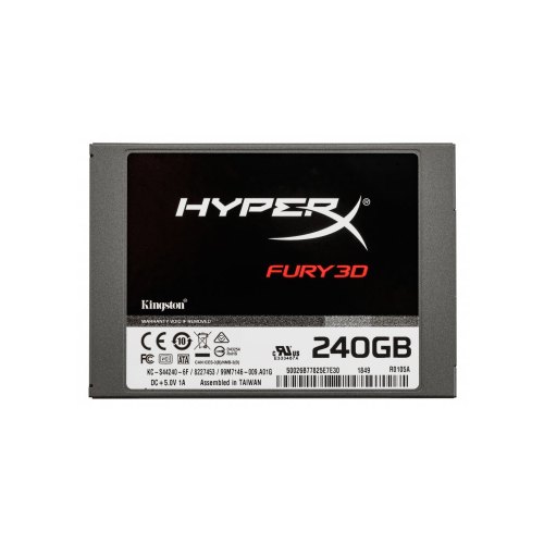 Накопичувач, SSD 2.5, HyperX Fury 3D, 240GB, SATAIII, 3D TLC (KC-S44240-6F)