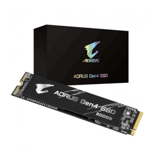 Накопичувач SSD NVMe M.2 2280 Gigabyte Aorus Gen4 500GB PCIe 4.0 3D TLC (GP-AG4500G)