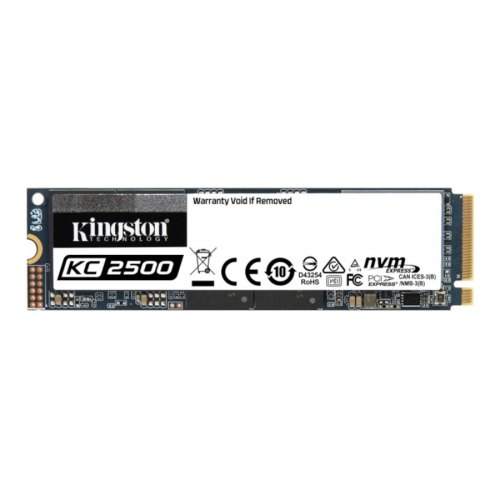 Накопичувач SSD NVMe M.2 2280 Kingston KC2500 500GB PCIe 3.0 3D TLC (SKC2500M8/500G)