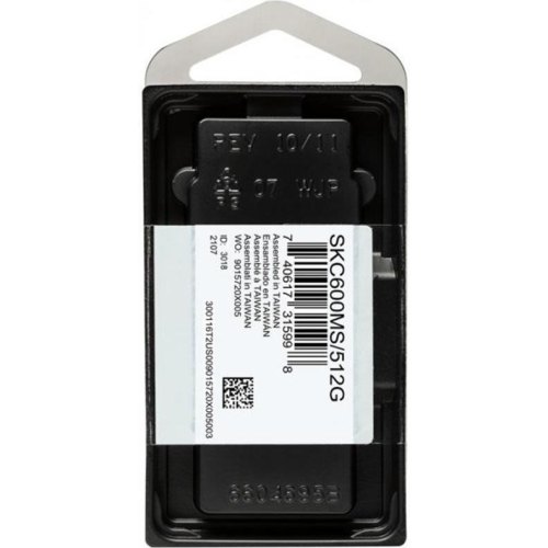 Накопичувач SSD mSATA Kingston KC600 512GB SATAIII 3D TLC (SKC600MS/512G)