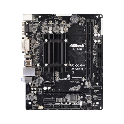 Материнська плата Intel +CPU J4125 4core  2DDR4 HDMI/DVI/VGA 4SATA3 USB3.1 mATX J4125M