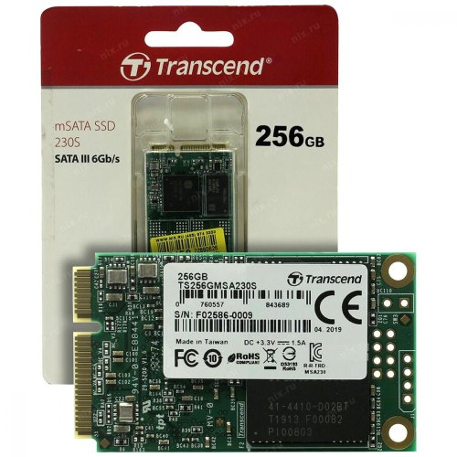 Накопичувач SSD mSATA Transcend 230S 256GB SATAIII 3D TLC (TS256GMSA230S)