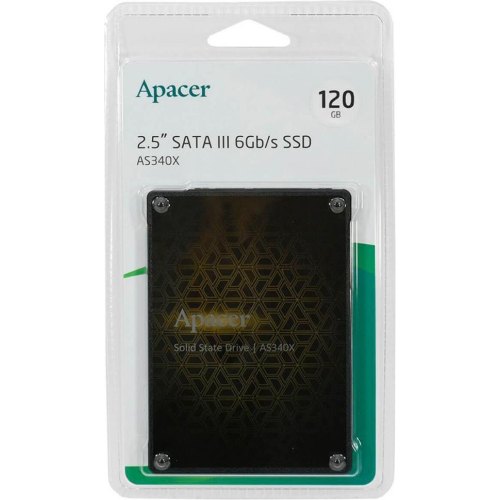 Накопичувач SSD 2.5 Apacer AS340X 120GB SATAIII 3D NAND (AP120GAS340XC-1)