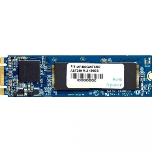 Накопичувач SSD M.2 2280 Apacer AST280 480GB SATAIII 3D TLC (AP480GAST280-1)