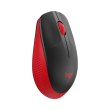 Миша бездротова, Logitech M190 Wireless Red, оптична, 1000dpi, 1xAA, радіо (910-005908)