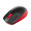 Миша бездротова, Logitech M190 Wireless Red, оптична, 1000dpi, 1xAA, радіо (910-005908)