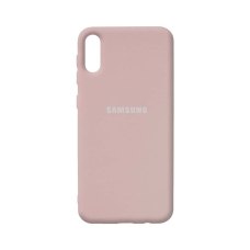 Чохол Silicone Cover Full Protective Samsung Galaxy A02 (A022) (pink sand)