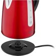 Електрочайник Ardesto 1.7л, Strix, метал, червоний