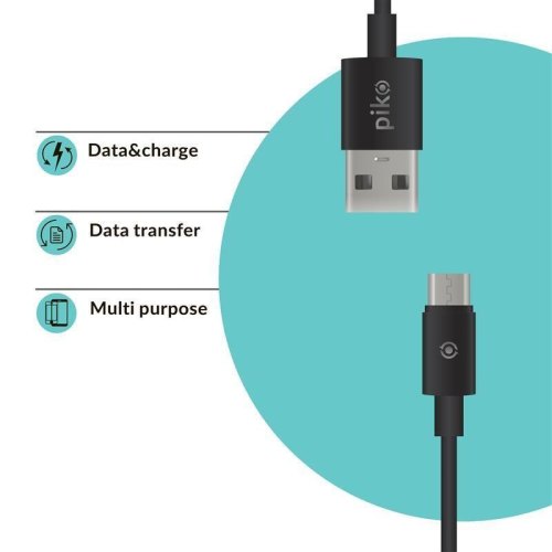 Кабель Piko CB-UM12 Micro USB 2м (чорний)