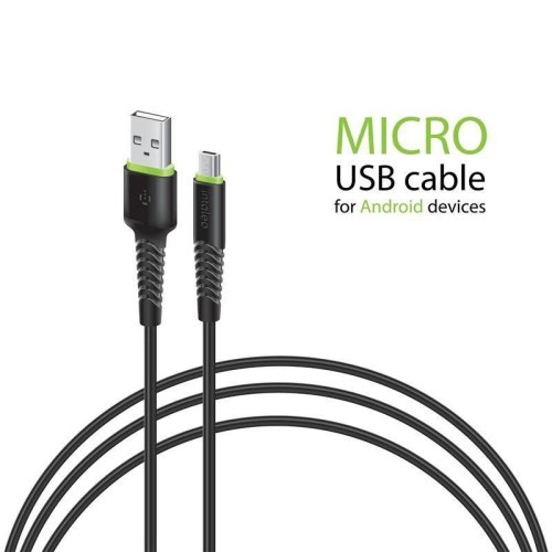 Кабель Intaleo CBFLEXM0 Micro USB 0.2м (чорний)