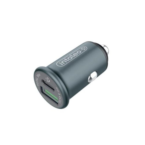 АЗП Intaleo CCGQPD238 Grey (1283126509971), 2USB A+C, 3A, 38Вт, QC3