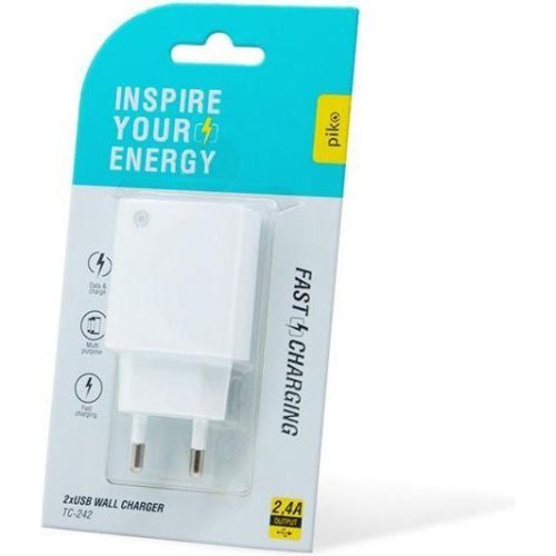 Мережевий зарядний пристрій Piko TC-242 White (1283126477560)