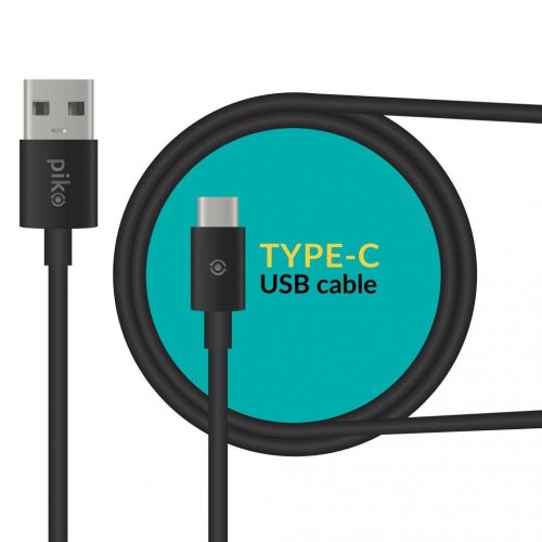 Кабель Piko CB-UT12 USB Type-C 2,4A 2м (чорний)