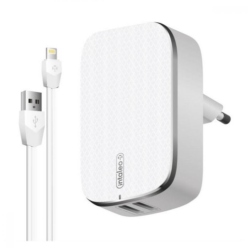 МЗП Intaleo TCG242 White (1283126477454), 2USB, 2.4A + кабель Lightning