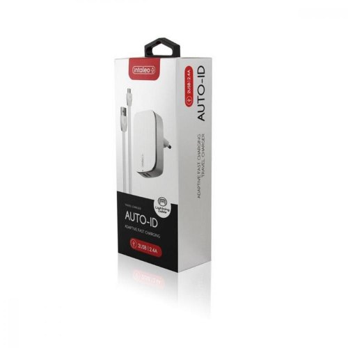 МЗП Intaleo TCG242 White (1283126477454), 2USB, 2.4A + кабель Lightning