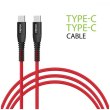 Кабель Intaleo CBRNYTT1 Type-C to Type-C 18W 1.2м (червоний)
